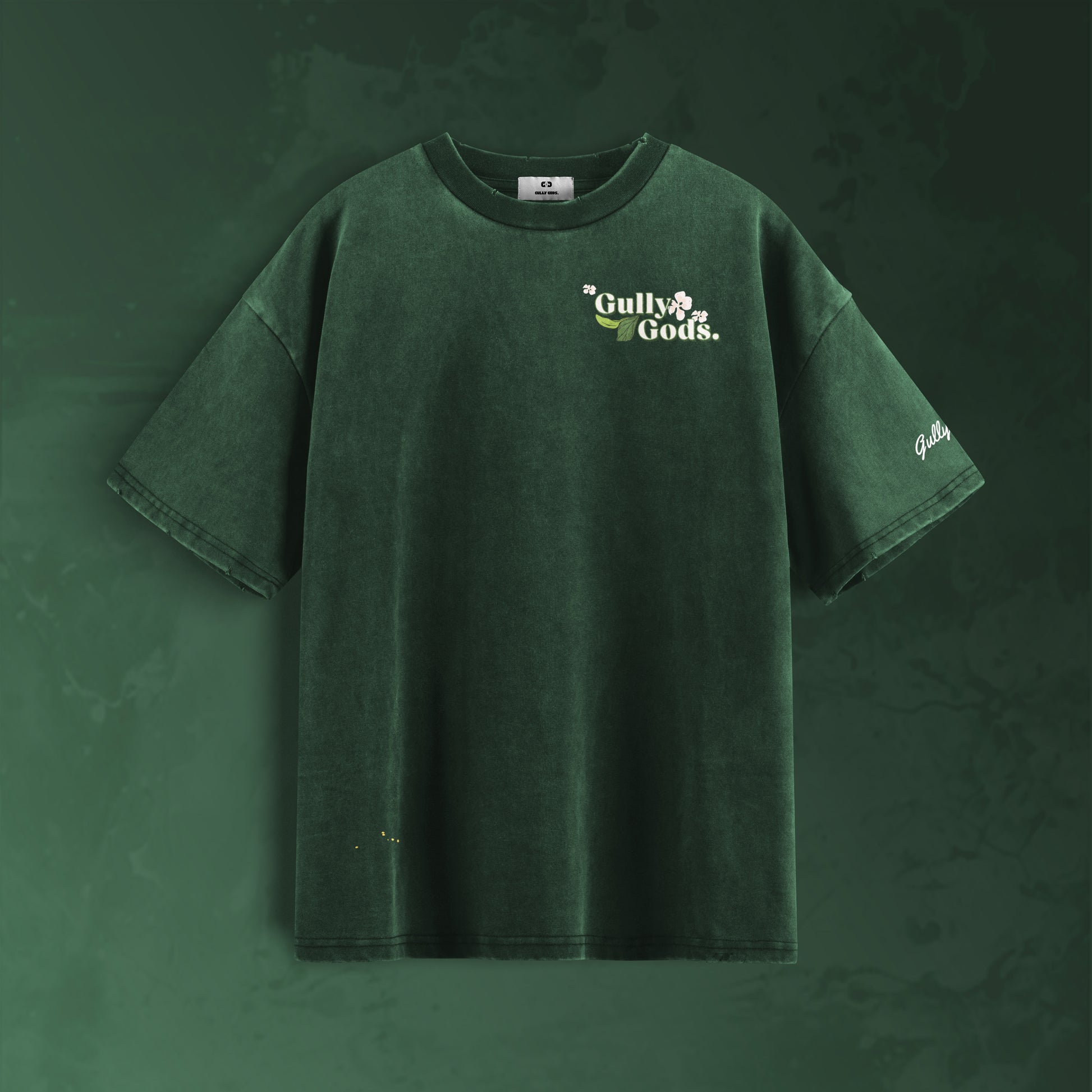 Streetwear Cherry Blossom Green T-Shirt  – GULLYGODS Edition