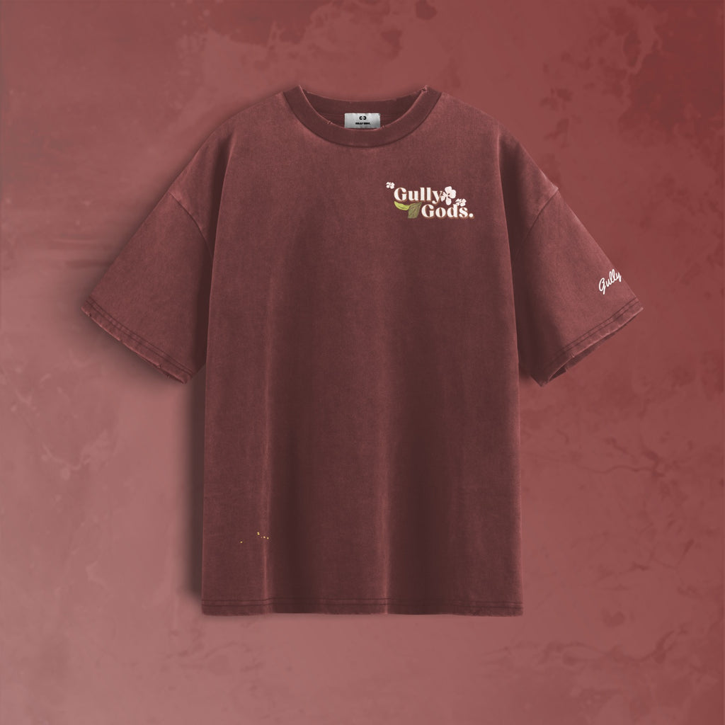 Streetwear Cherry Blossom Grey T-Shirt  – GULLYGODS Edition