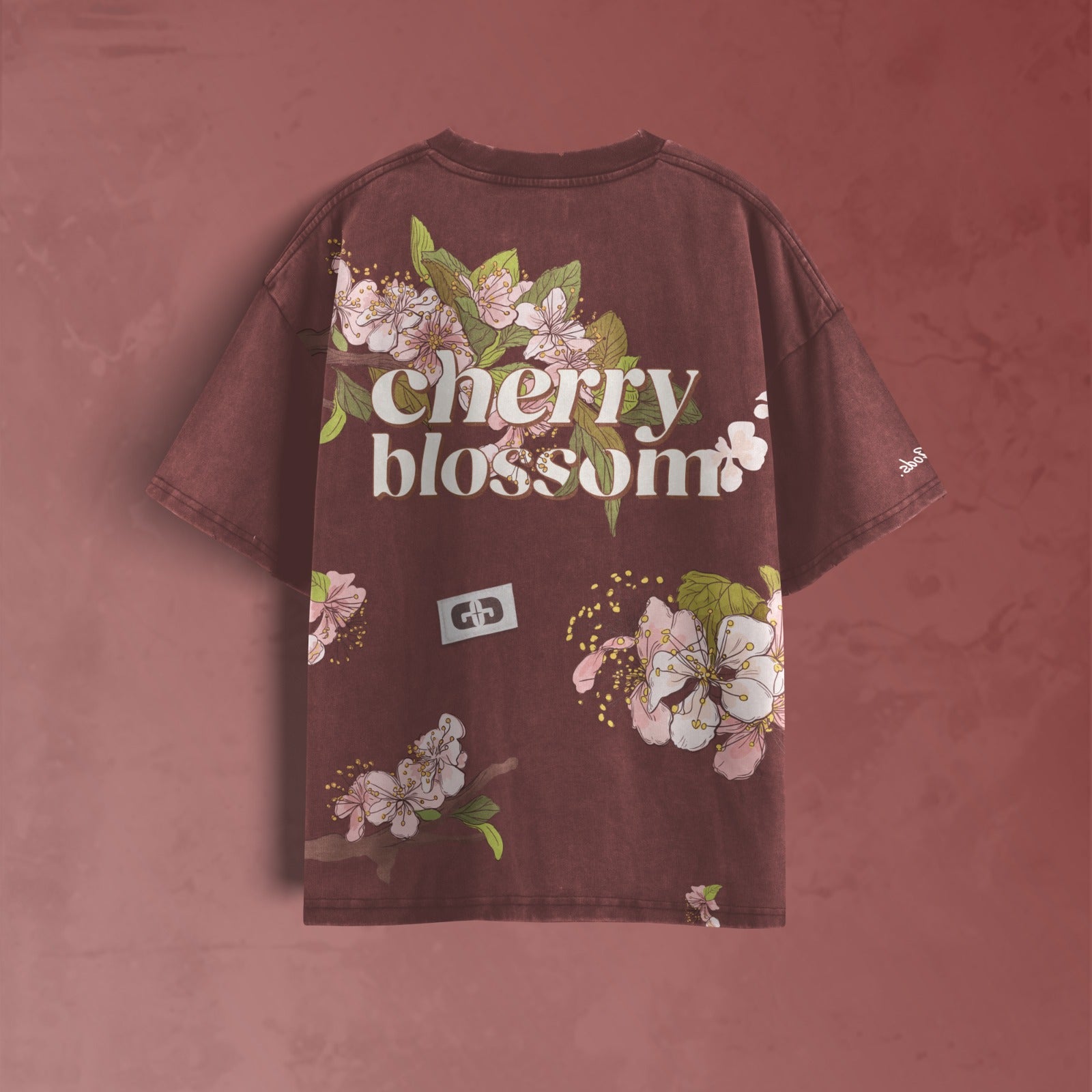 Streetwear Cherry Blossom Grey T-Shirt  – GULLYGODS Edition