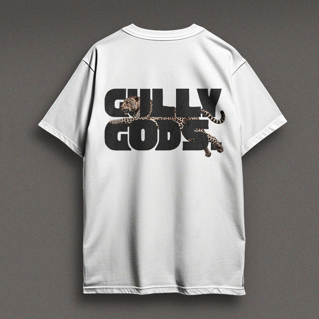Streetwear Leopard Print White T-Shirt – GULLYGODS Edition