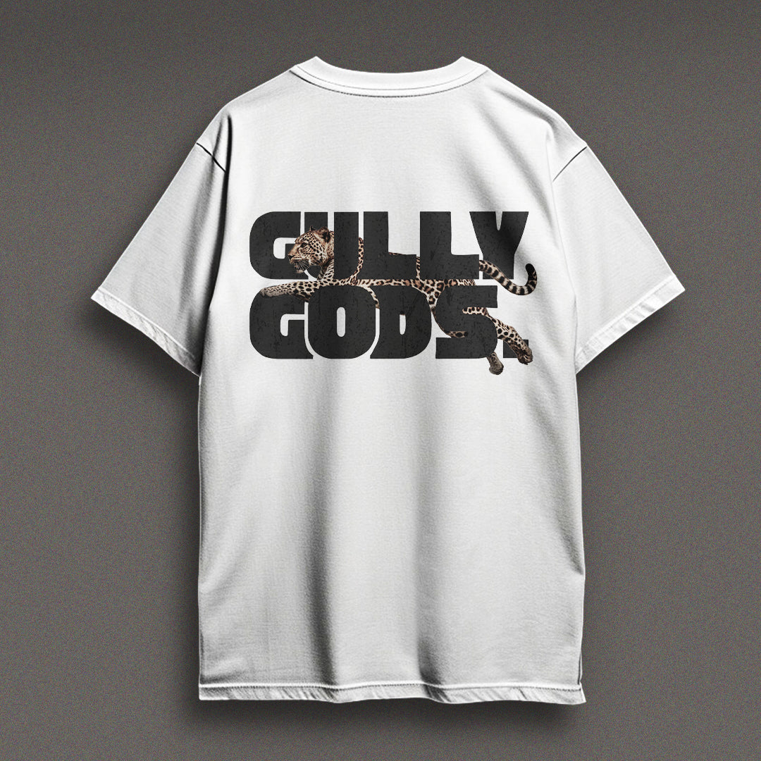 Streetwear Leopard Print White T-Shirt – GULLYGODS Edition