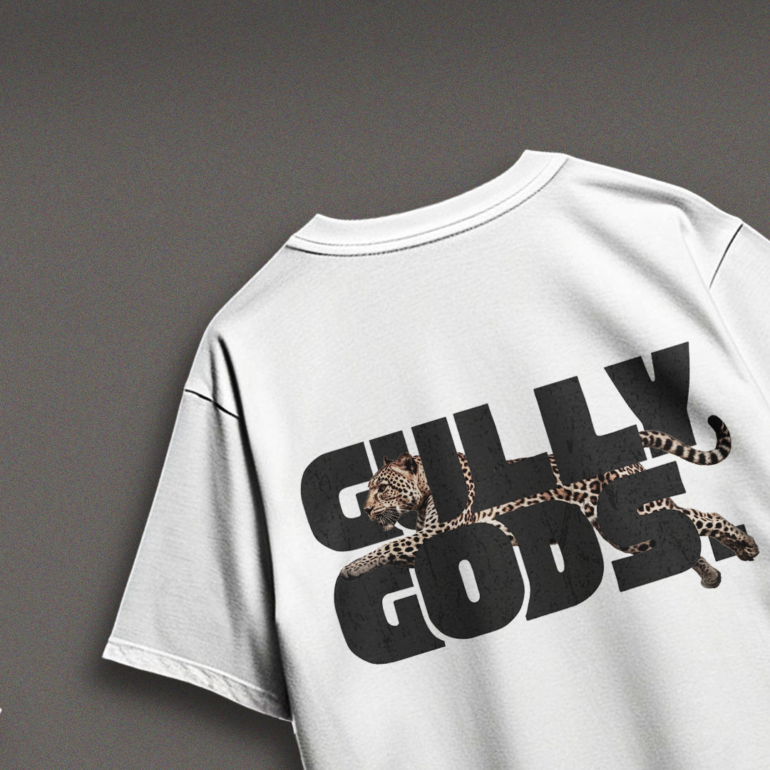 Streetwear Leopard Print White T-Shirt – GULLYGODS Edition